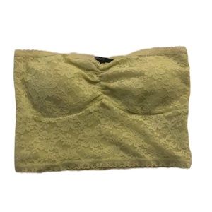 FOREVER 21 NWOT Yellow Lace Bandeau!